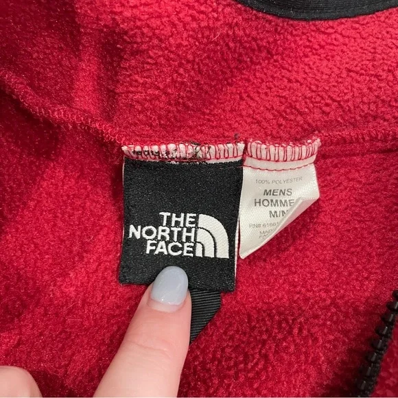 The North Face Red Fleece Zippered Vest - Picture 6 of 10